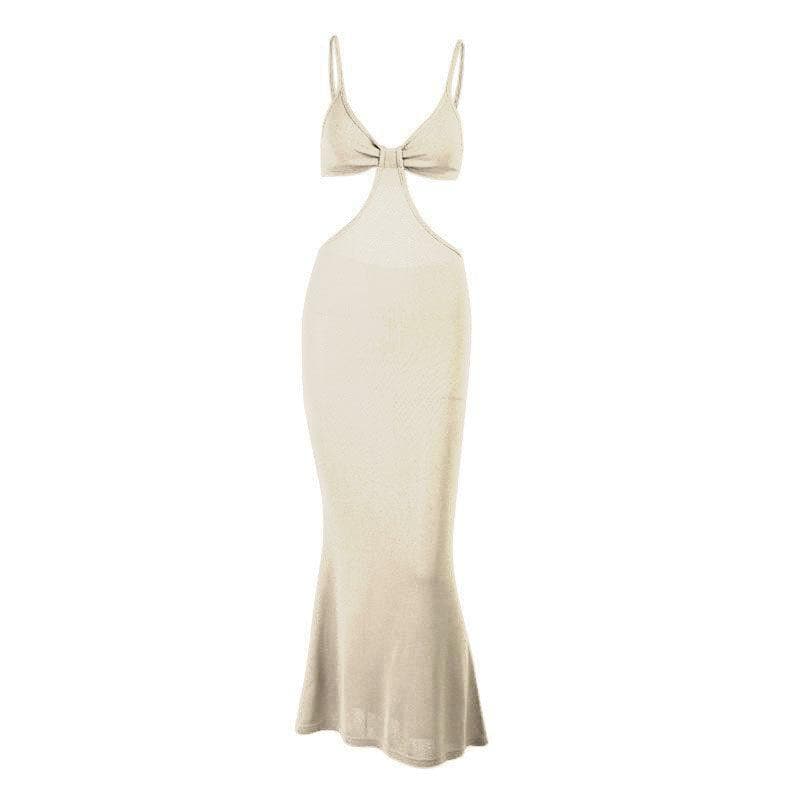 Hollow out cami maxi dress