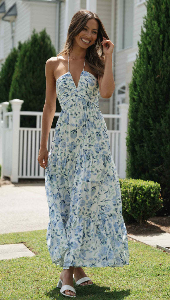 River Maxi Dress - Blue