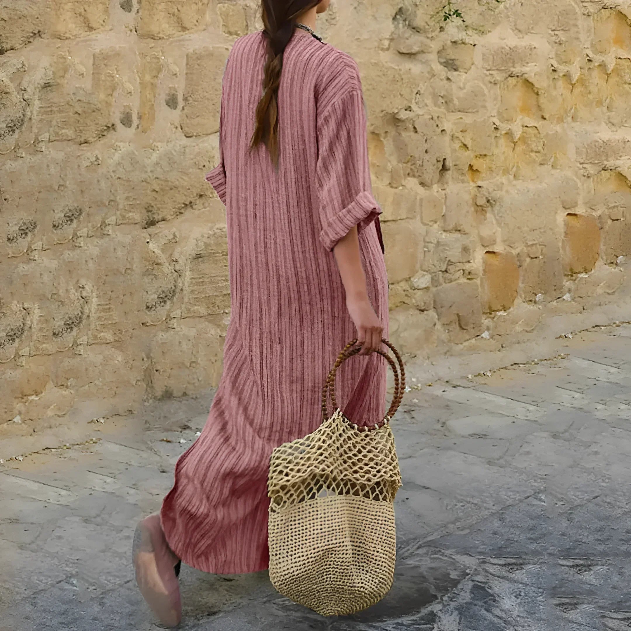 Natasha Chic Cotton and Linen Dress Silhouette Collection