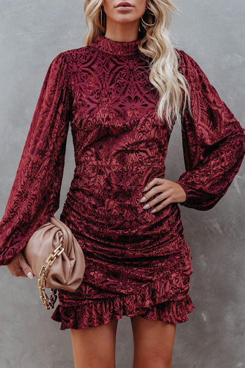 Moody Moment Backless Velvet Mini Dress- 3 Colors 2