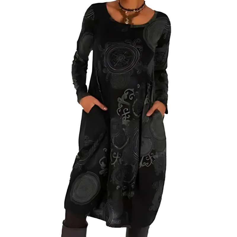 Katie | Winter Dress Black