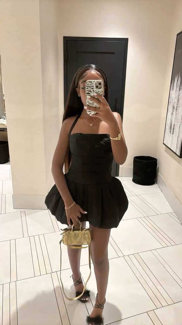 Black Birthday Dress Homecoming Dress Short Party Dress