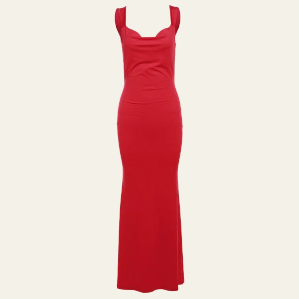 Sweetheart Neck Sleeveless Mermaid Maxi Gown 5