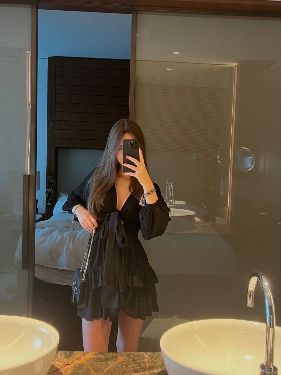 Black Outfits Dress Short Prom Party Dress