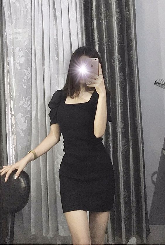 Black Mini Dress Birthday Party Dress Short Prom Dress