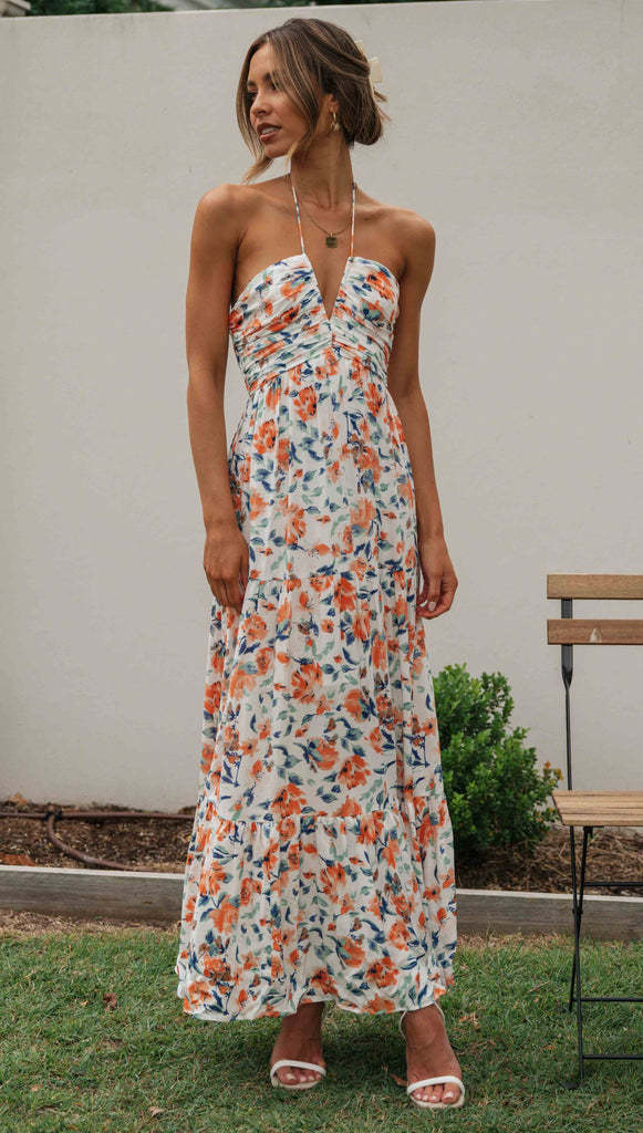 River Maxi Dress - Orange