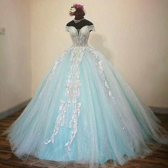 Off The Shoulder Princess Quinceanera Dress Ball Gown