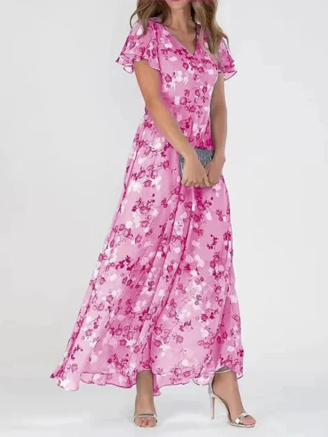 Aurelia | Elegant Tummy-Enhancing Dress Pink