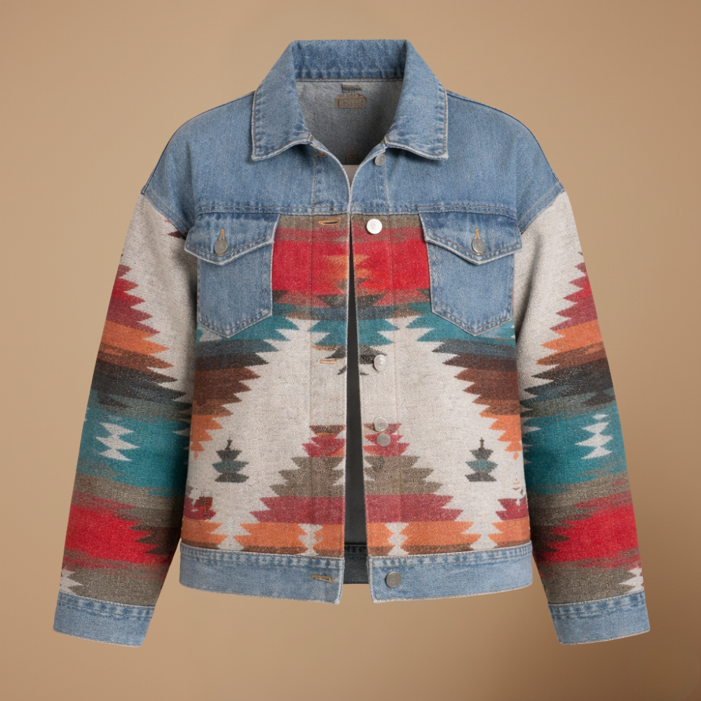 Retro Denim Patchwork Jacket