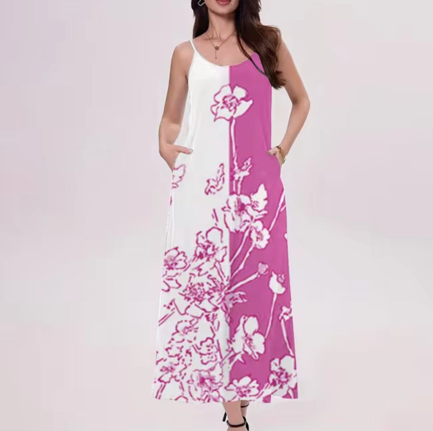 Vanda Boutique Sleeveless Floral Print Dress Collection