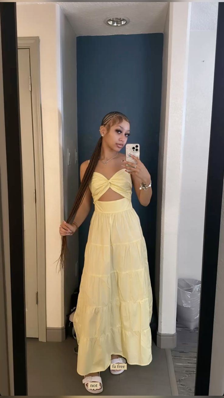 Yellow Fashion Long Prom Dress Evening Party Dresses  fg7738