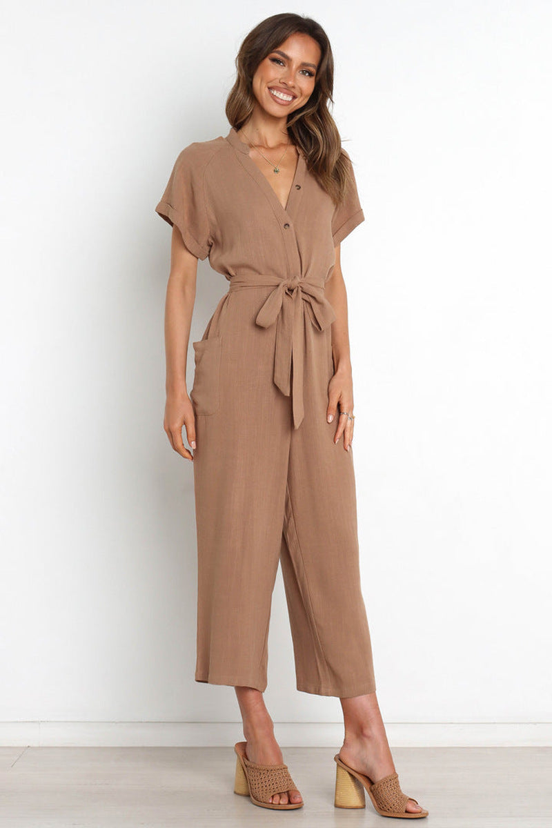 Aria Jumpsuit - Khaki