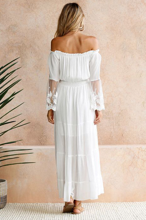 Fairy tale Lace Sleeve Maxi Dress - View 4