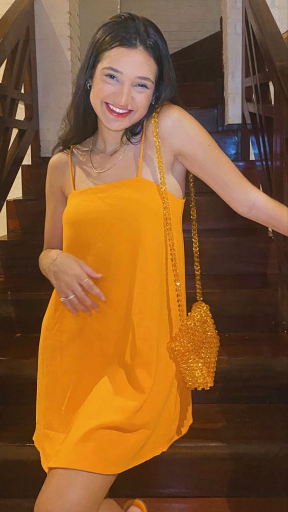 Casual Orange Homecoming Dress,Fashion Party Dress