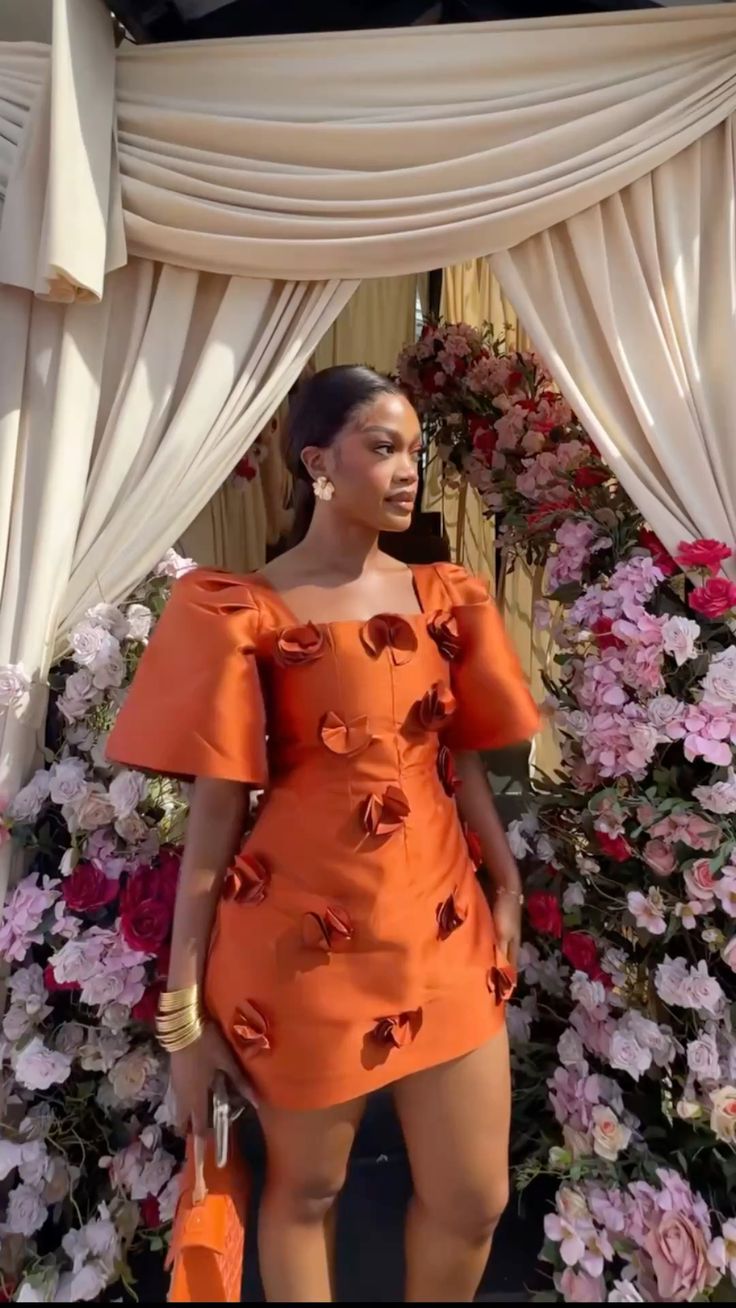 Orange Homecoming Dress Short Evening Dress Cocktail Dresses Short Party Dress