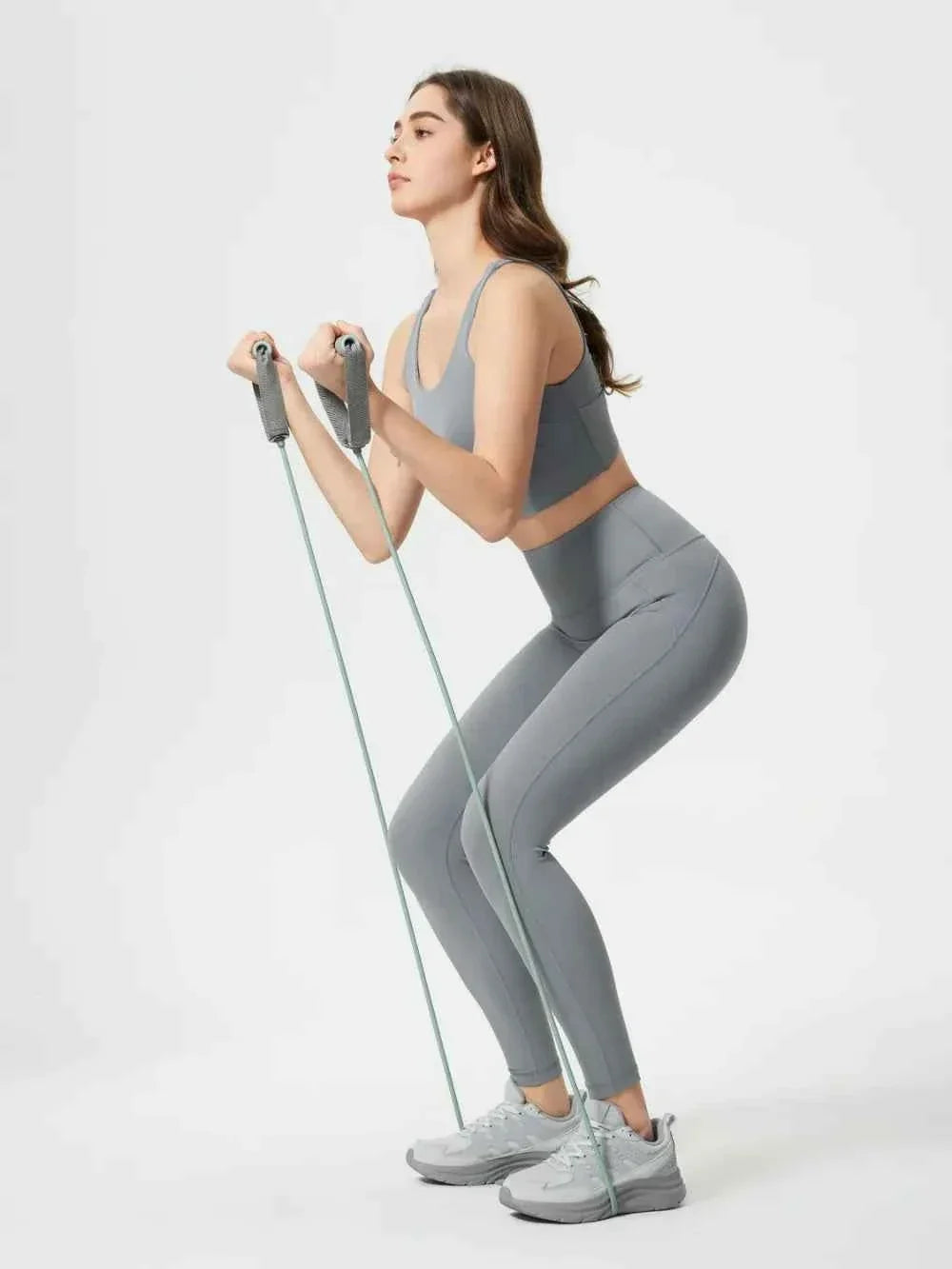 High Waist Wide Waistband Ankle Length Active Leggings 11