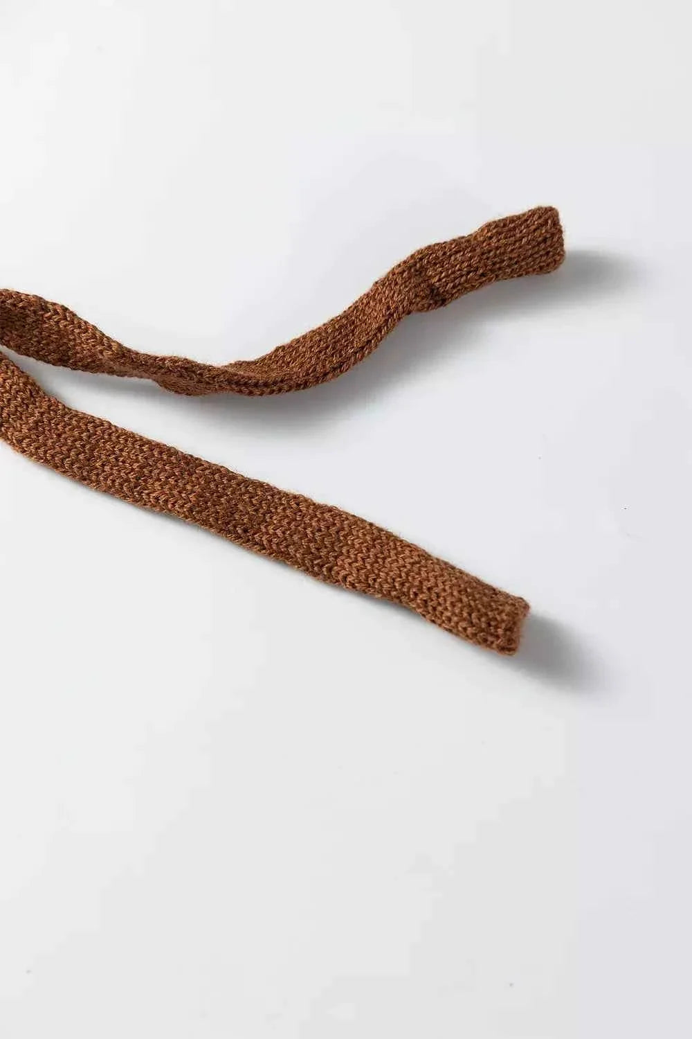 Contrast Trim Tie-Front Sweater Vest