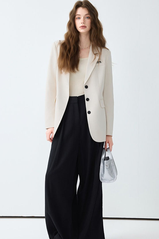 Unstructured Relaxed Office Chic Blazer