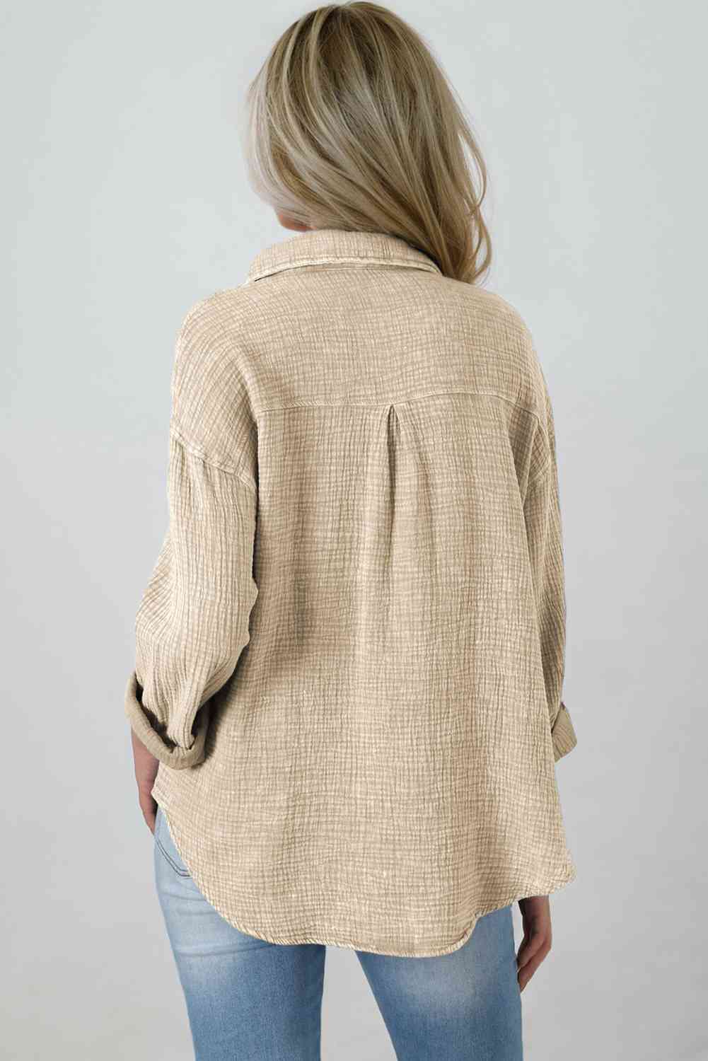 Blouse Textured With Buttons