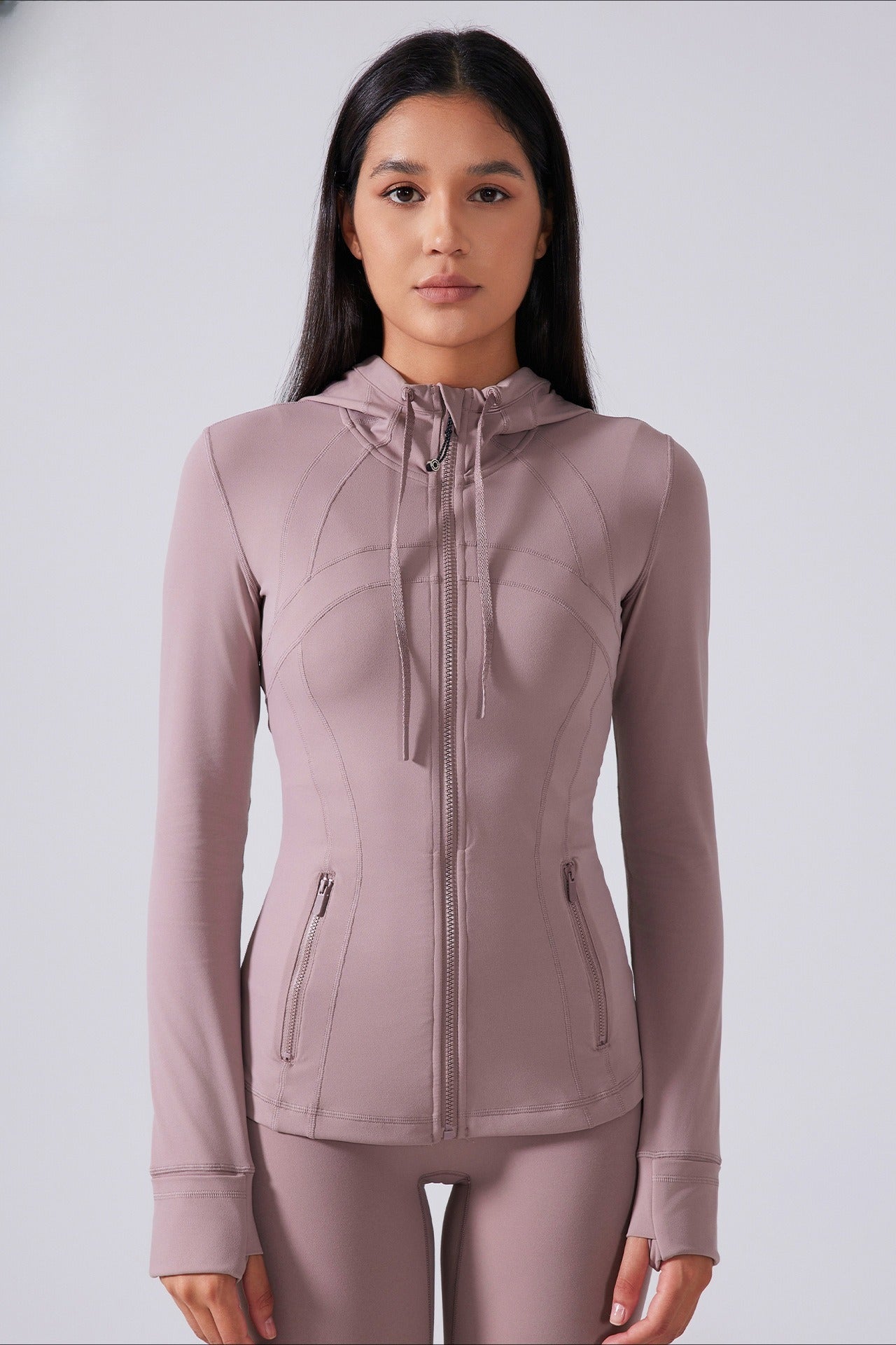 Drawstring Fitted Performance Hoodie