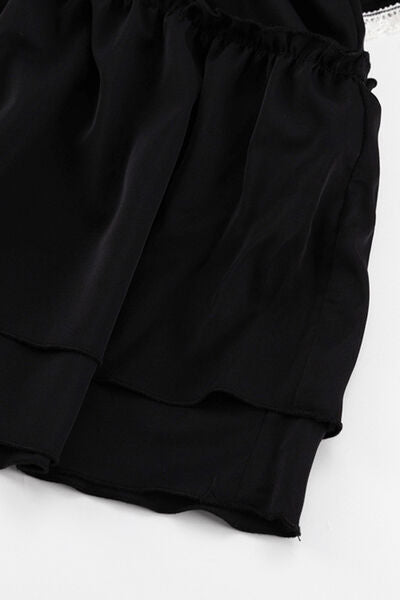 Flared Sleeve Mini Dress