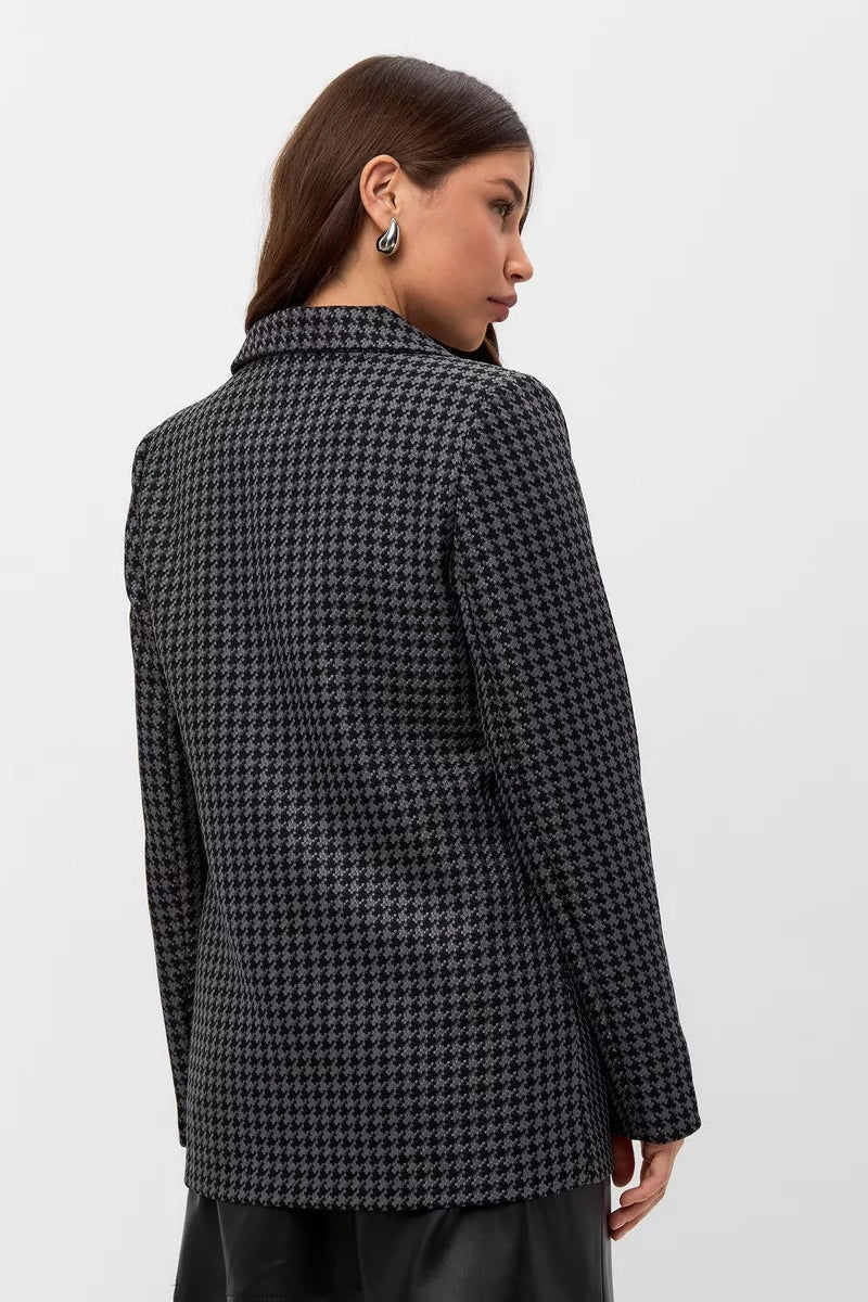 Tweed Houndstooth Blazer