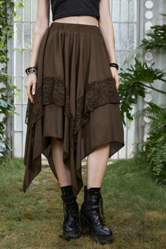 Halloween Gothic Punk Lace Skirt