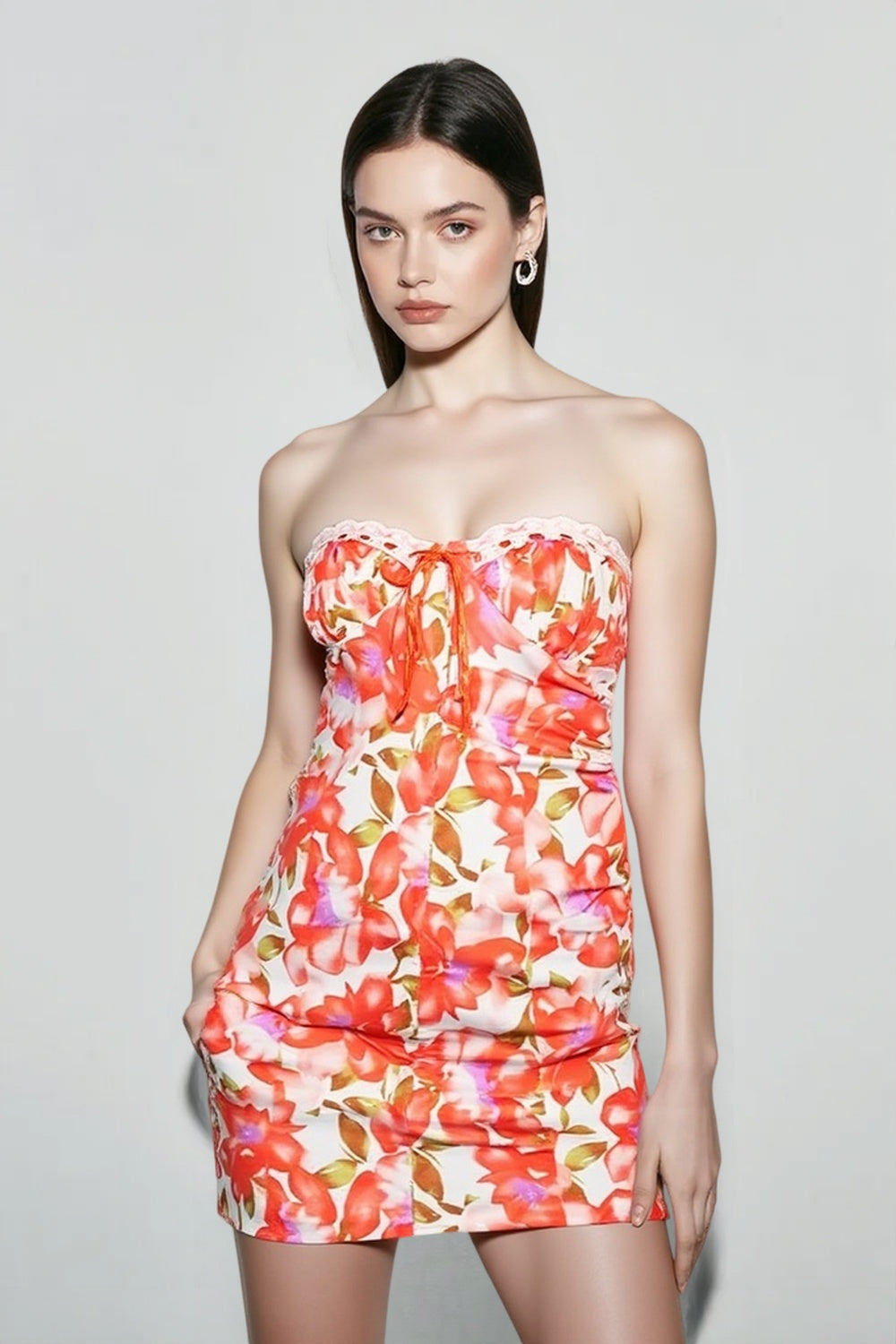 Bodycon Floral Dress