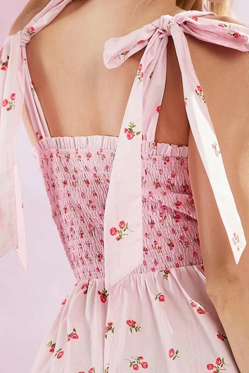 TieBack Edition Maxi Floral Dress