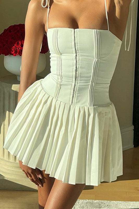 French Style A-Line Mini Work Dress