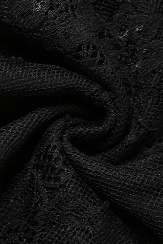 Slash Neck Jacquard Mesh Patchwork Strapless Maxi Dress 8
