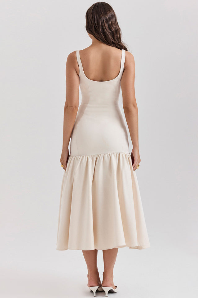 Dropped Amore Waist Midi Dress