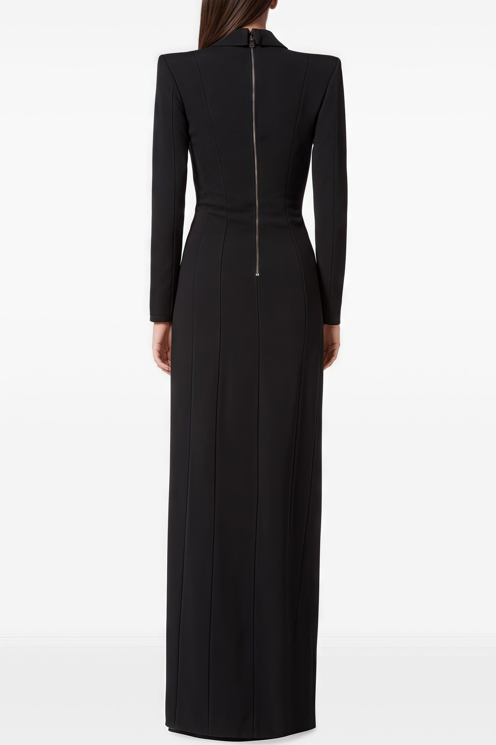 Vennan Crystal Embellished V-Neck Maxi Dress - View 4