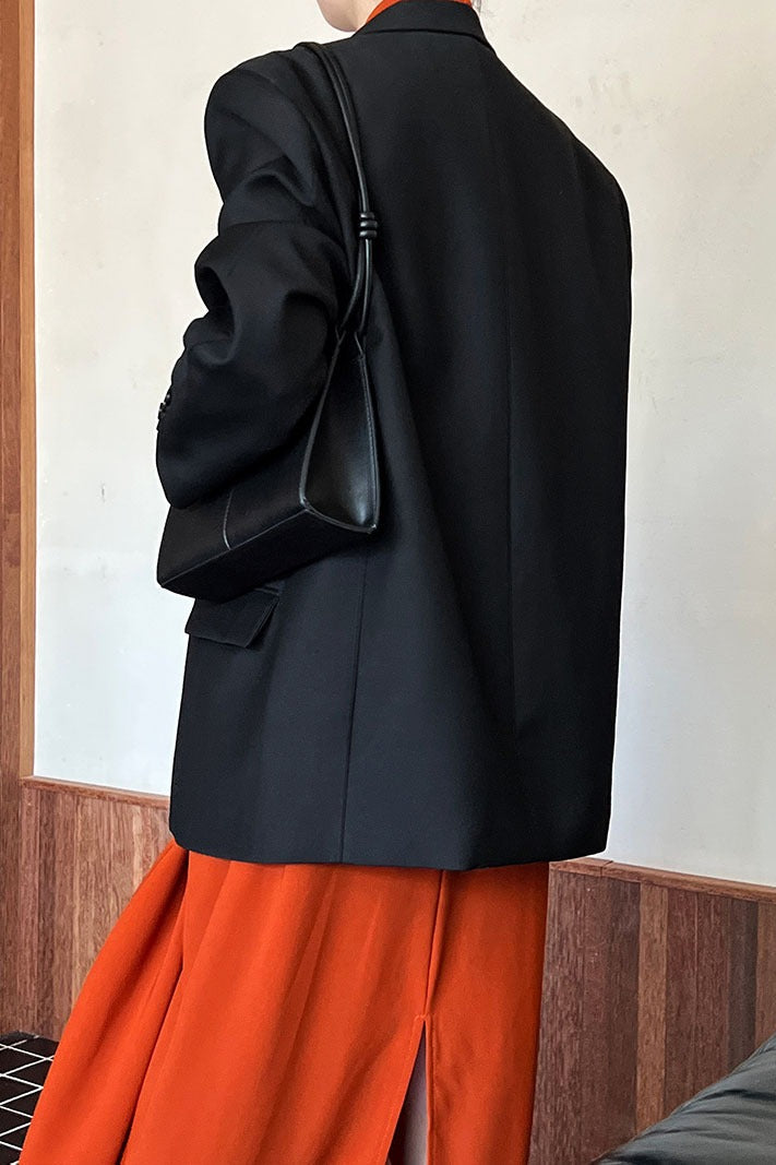 Vintage Casual Long Sleeve Blazer