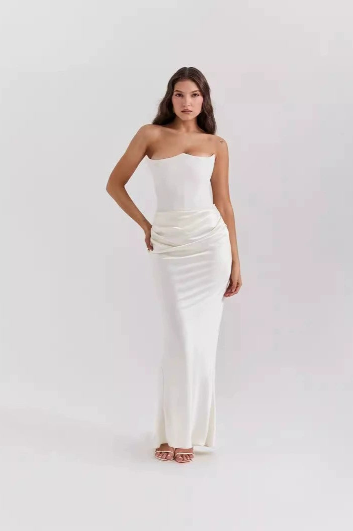 LowBack Strapless Party Dress