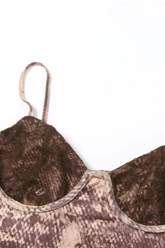 Patchwork Backless Mini Dress