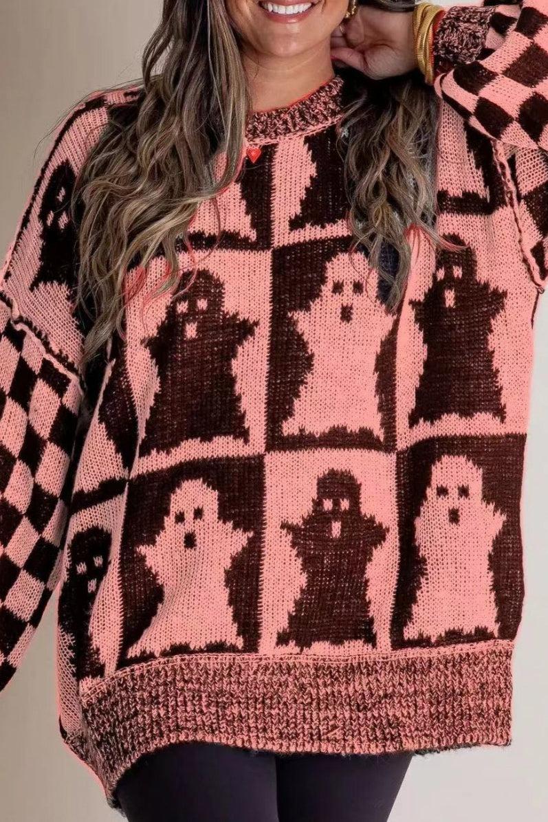 Halloween Loose Knit Sweater