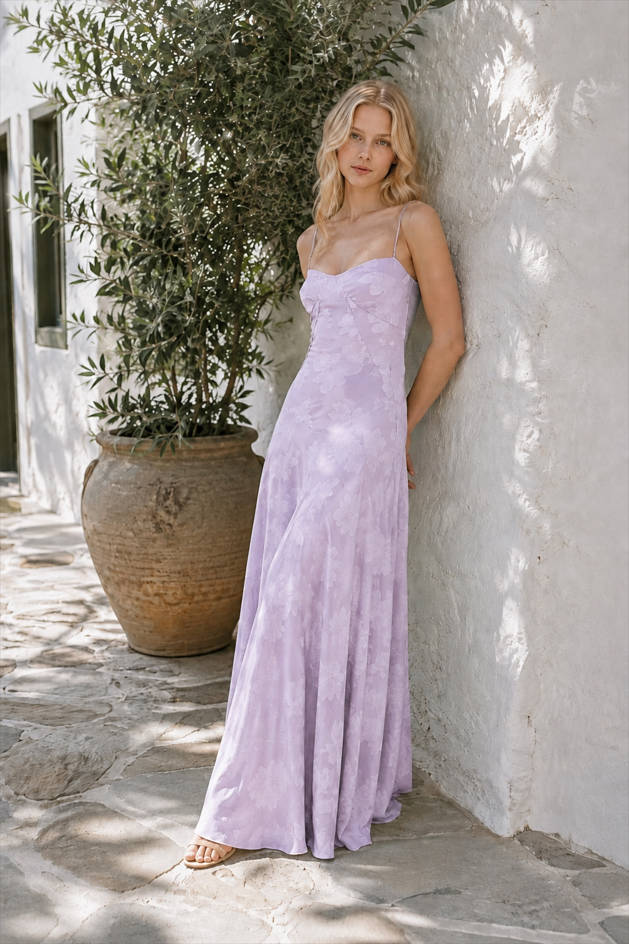 Embroidered Off-the-Shoulder Lace Maxi Dress