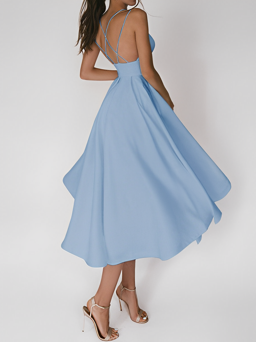 Amarante Statement Spaghetti Dress Chic Silhouette Collection