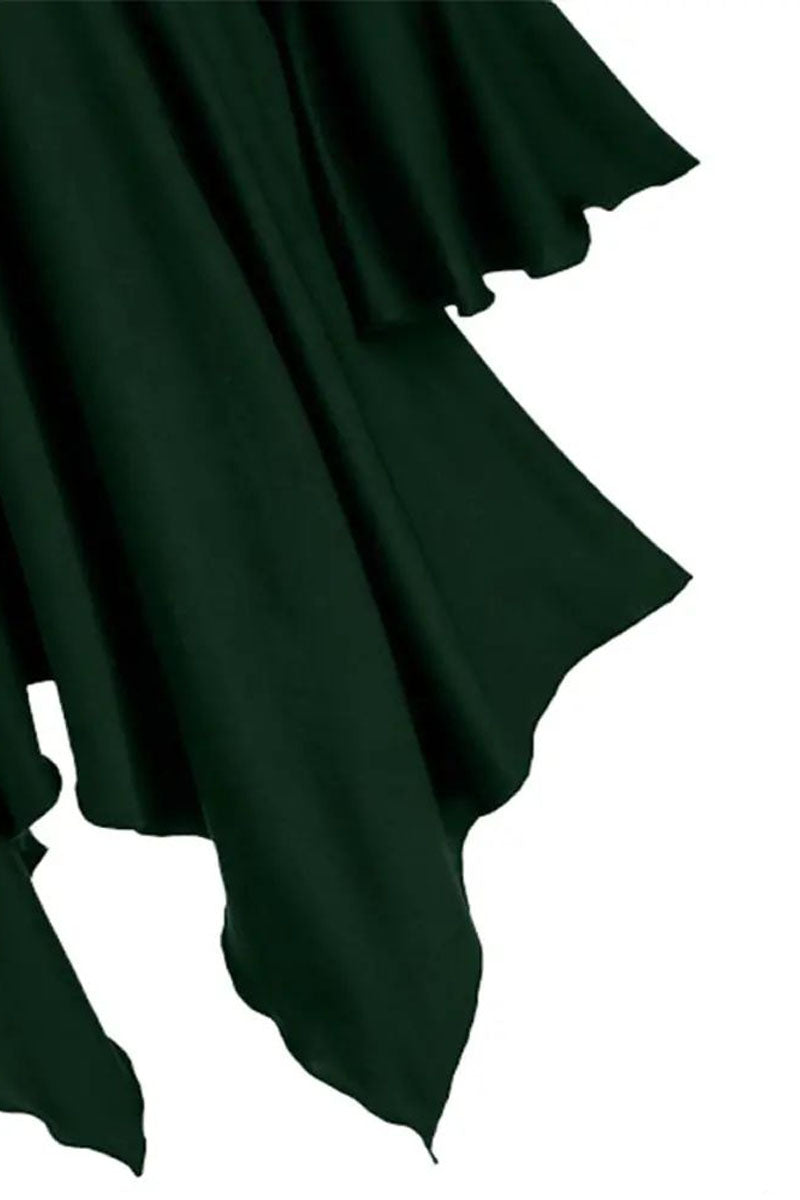 Halloween Party Cosplay Women Costume Medieval Cloak Hooded Gothic Vintage Dress