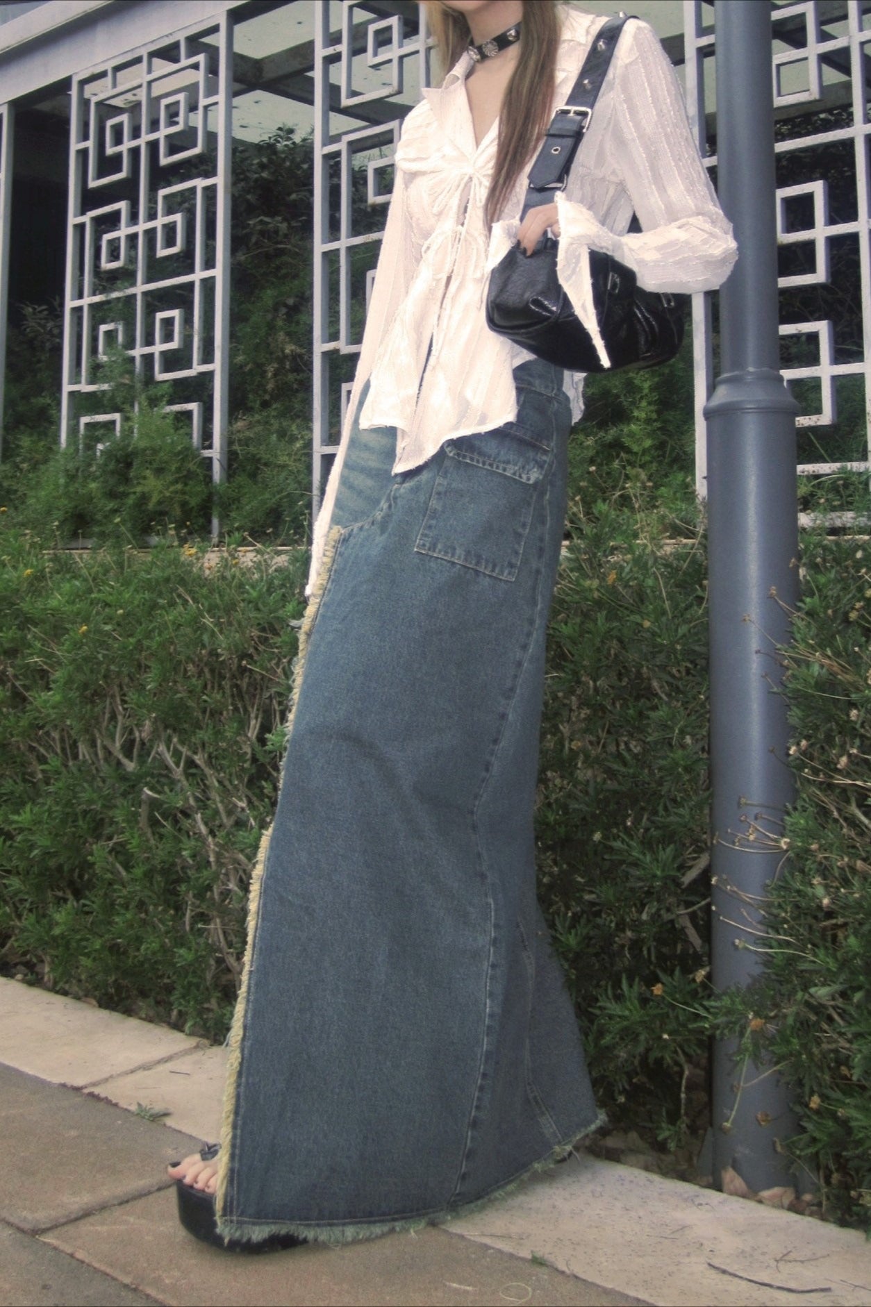Unique Y2K Chiffon Blouse