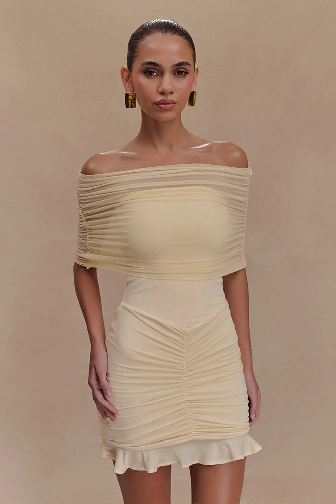 Ruched Bodycon Mini Dress