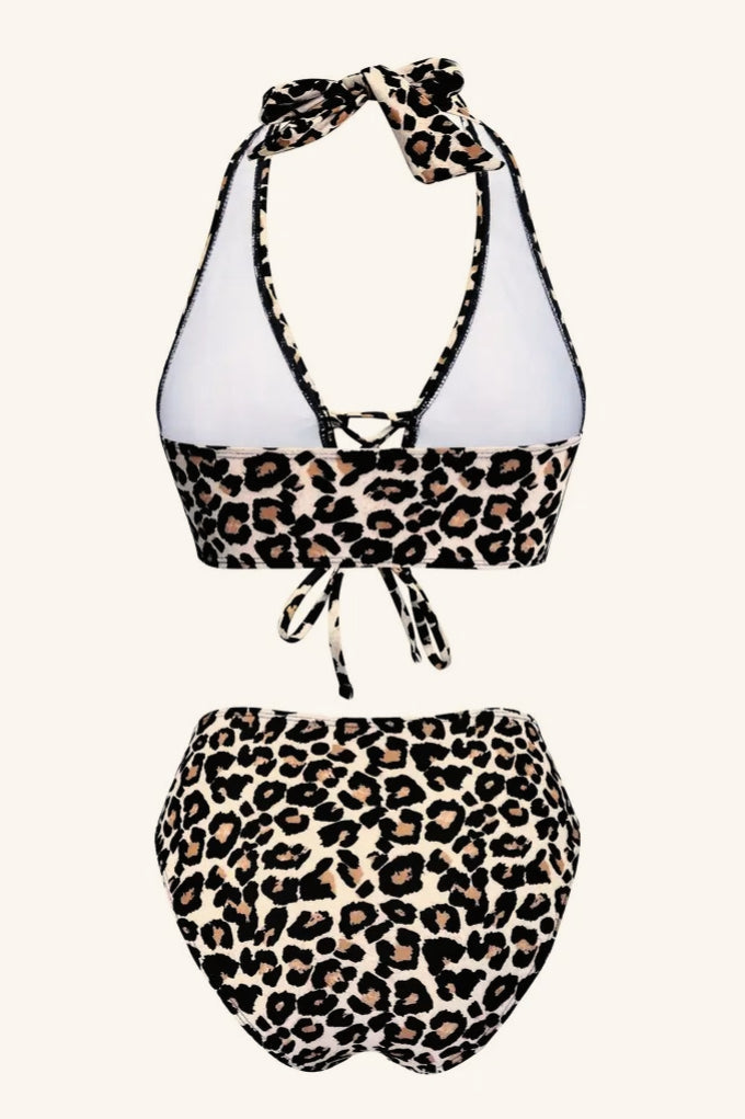 High Waist Bodycon Push Up Two Piece Swim Set