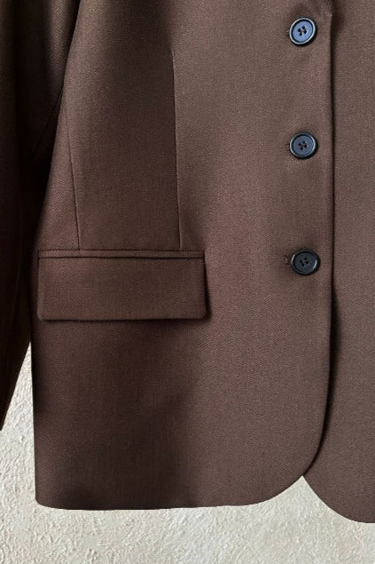 Vintage Casual Long Sleeve Blazer