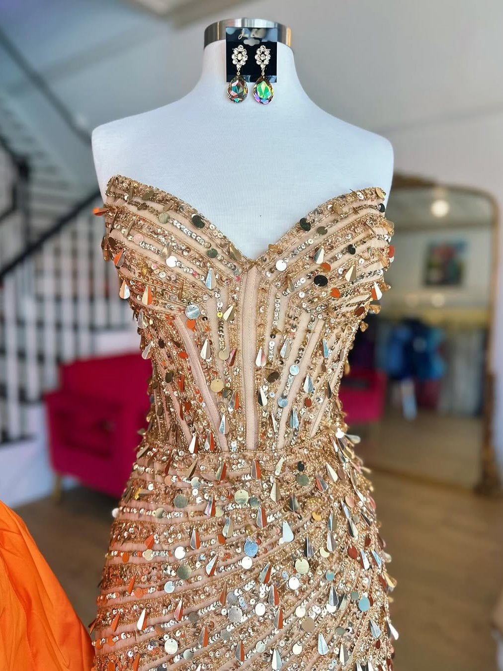 Sparkly Sheath Sweetheart Peacock Blue Short Homecoming Dress with Sequins