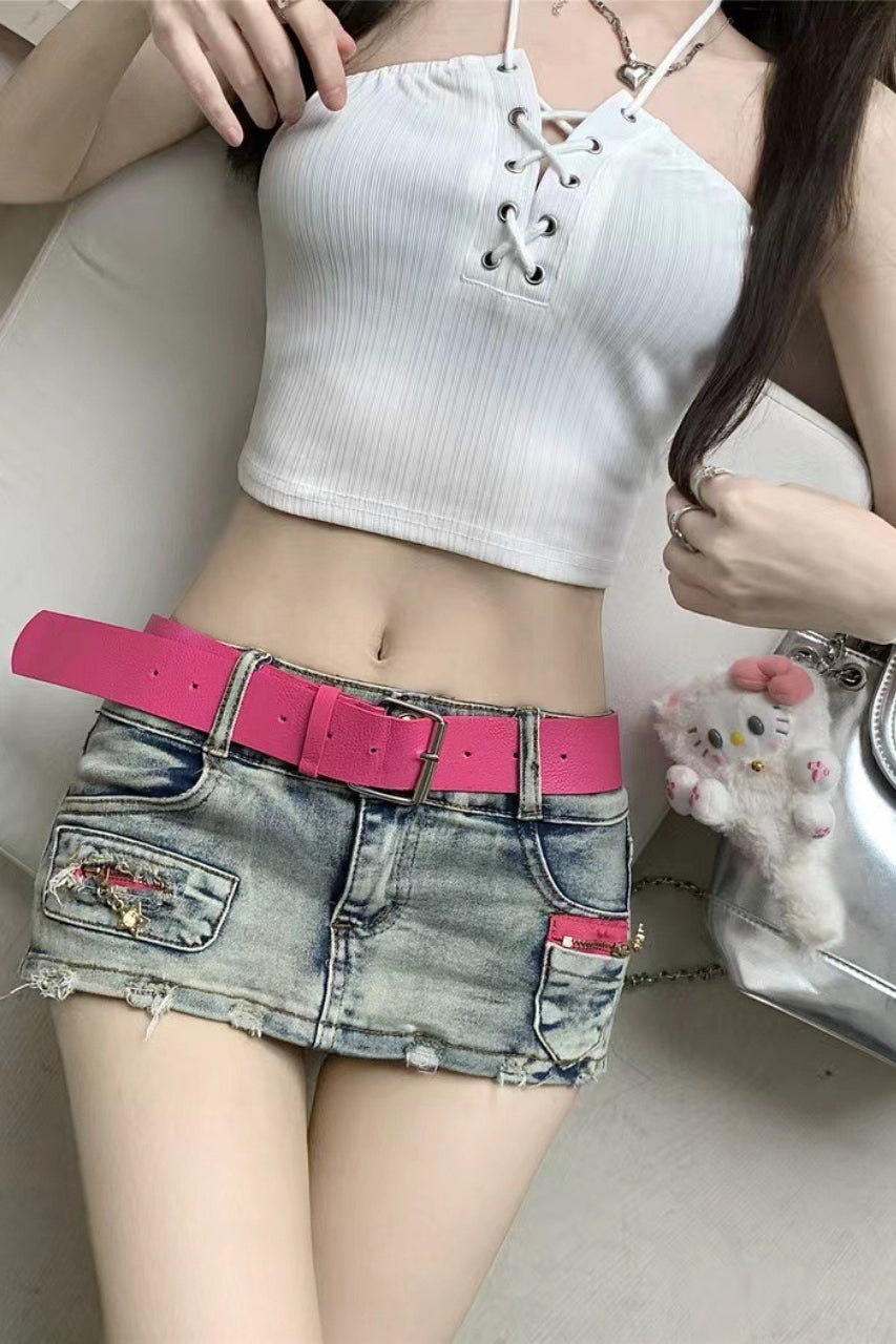 Low-Rise Denim Jeans