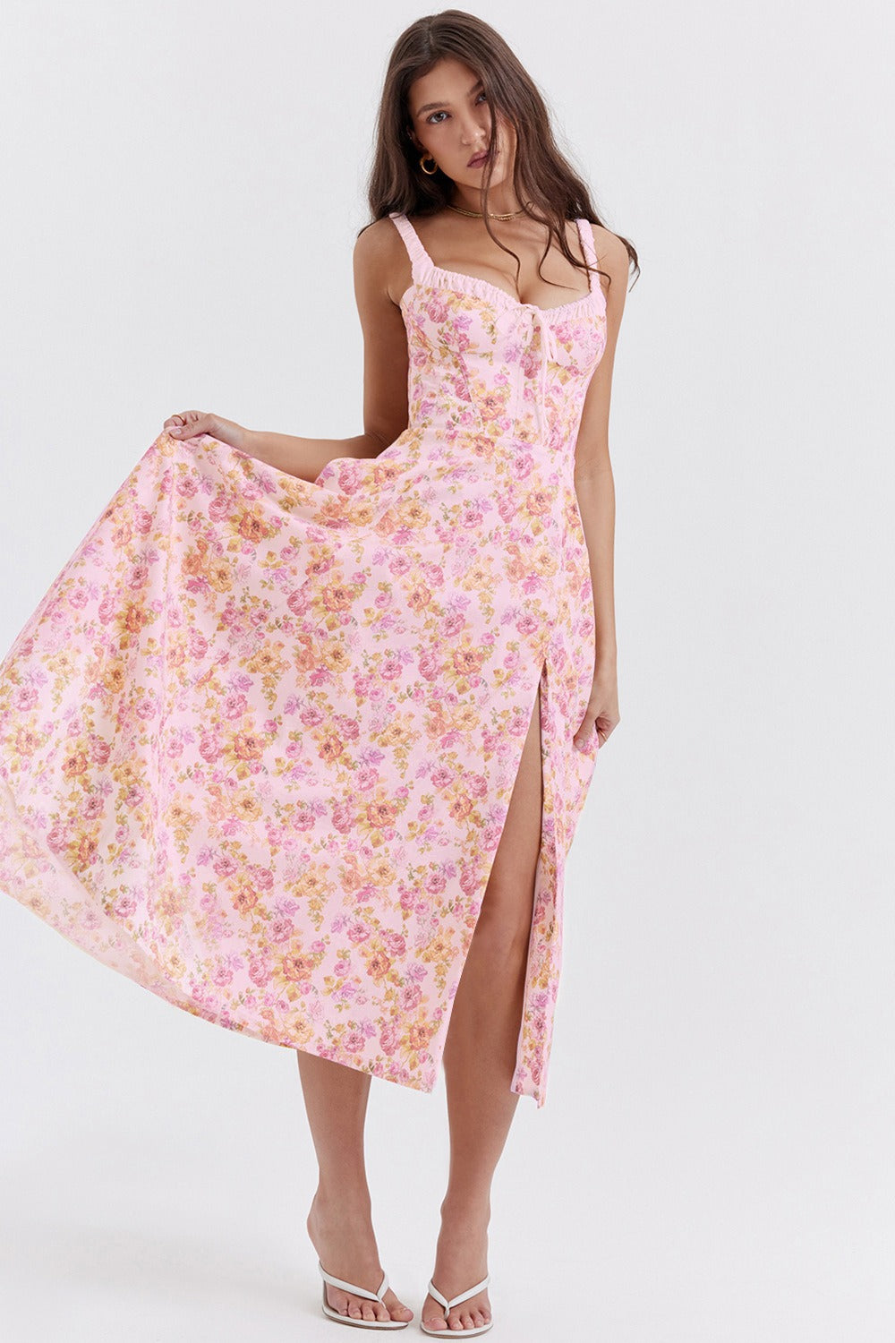 Patchwork Floral Dress