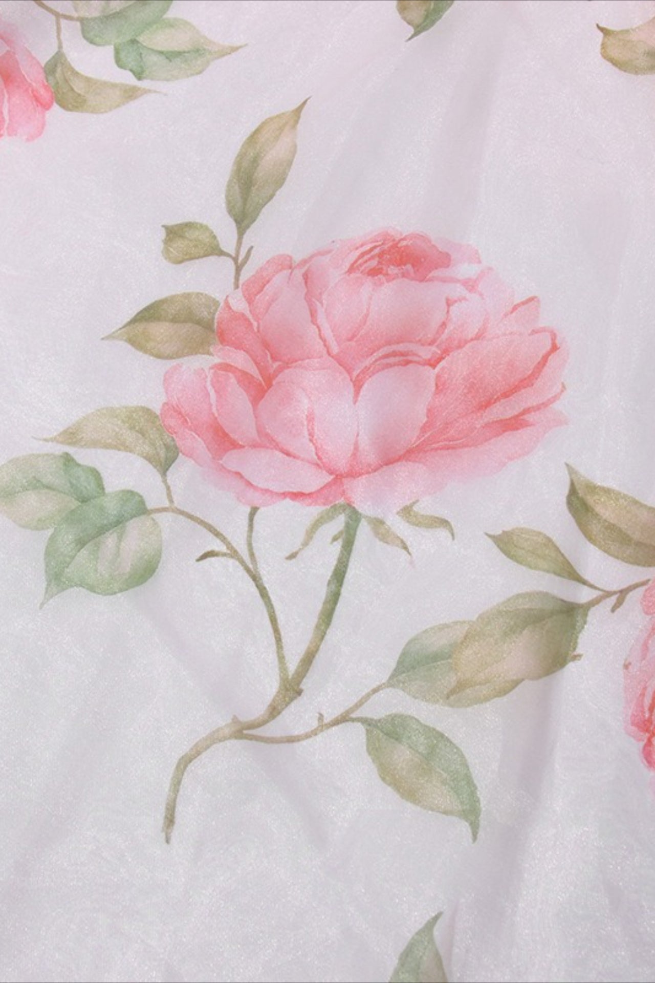 V Neck 3D Detail Elegant Maxi Floral Dress