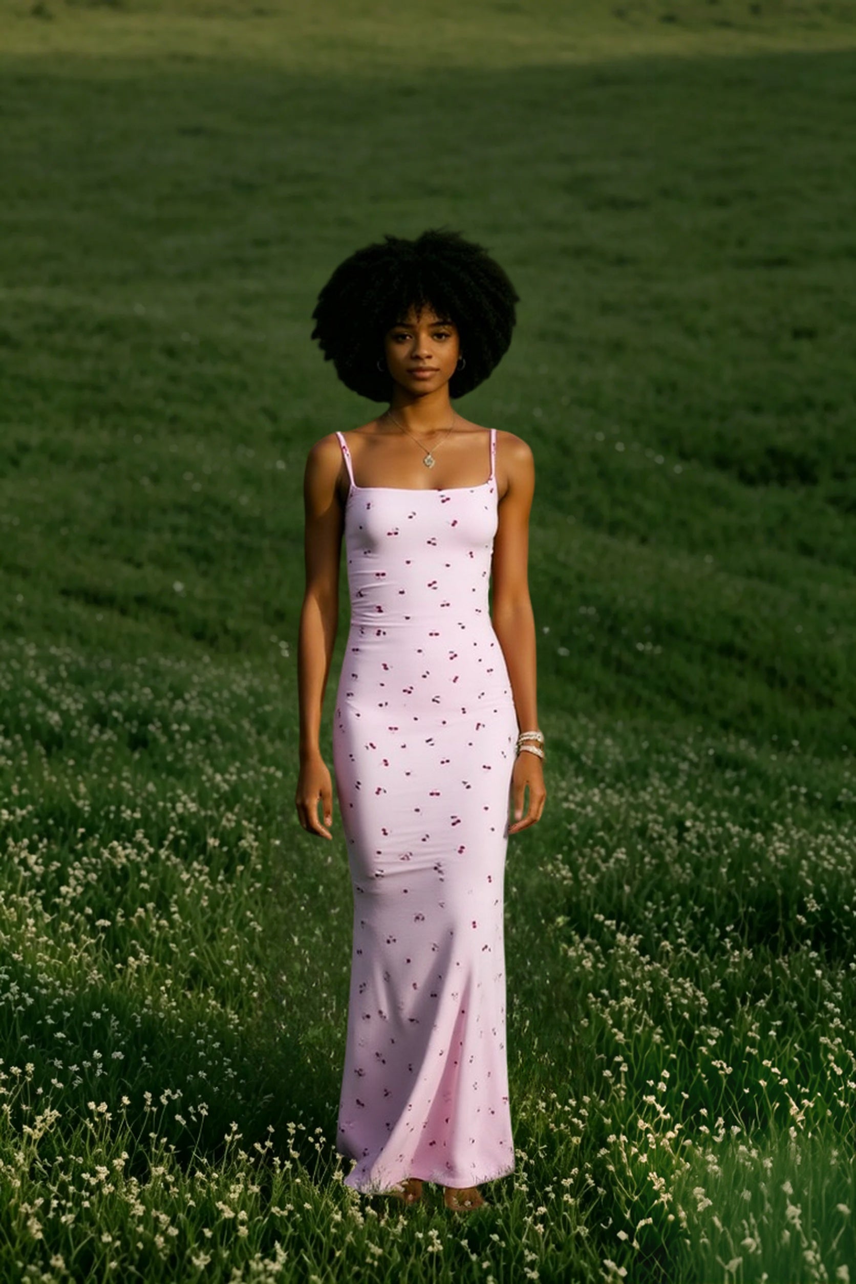 Ribbed Bodycon Floral Maxi Dress