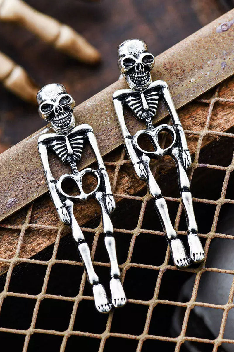 Halloween Skeleton Gothic Stud Earrings
